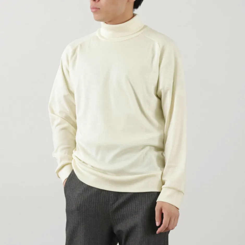 Knits^RE MADE IN TOKYO JAPAN / Dress Wool Jersey Turtleneck