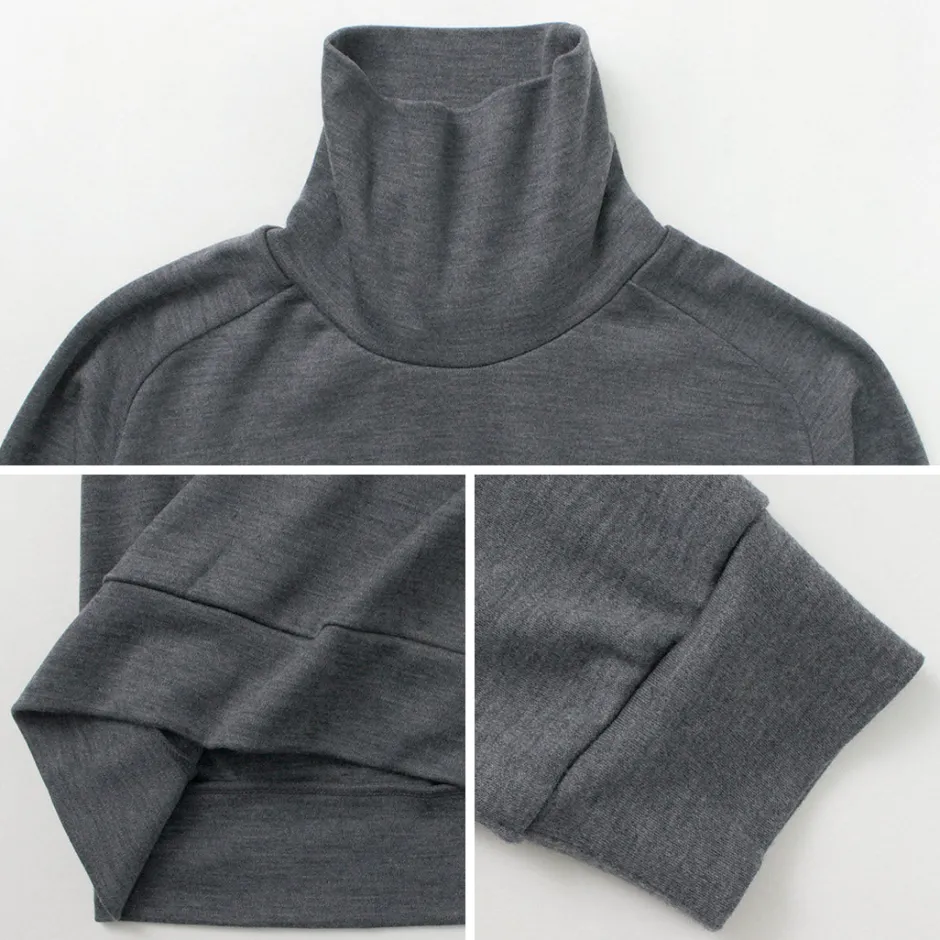 Knits^RE MADE IN TOKYO JAPAN / Dress Wool Jersey Turtleneck