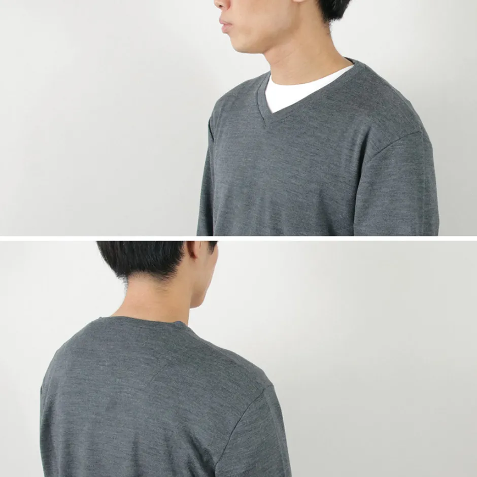 Knits^RE MADE IN TOKYO JAPAN / Dress Wool Knit V-Neck