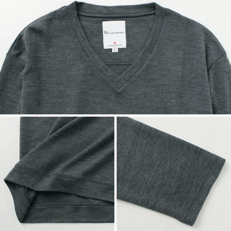 Knits^RE MADE IN TOKYO JAPAN / Dress Wool Knit V-Neck