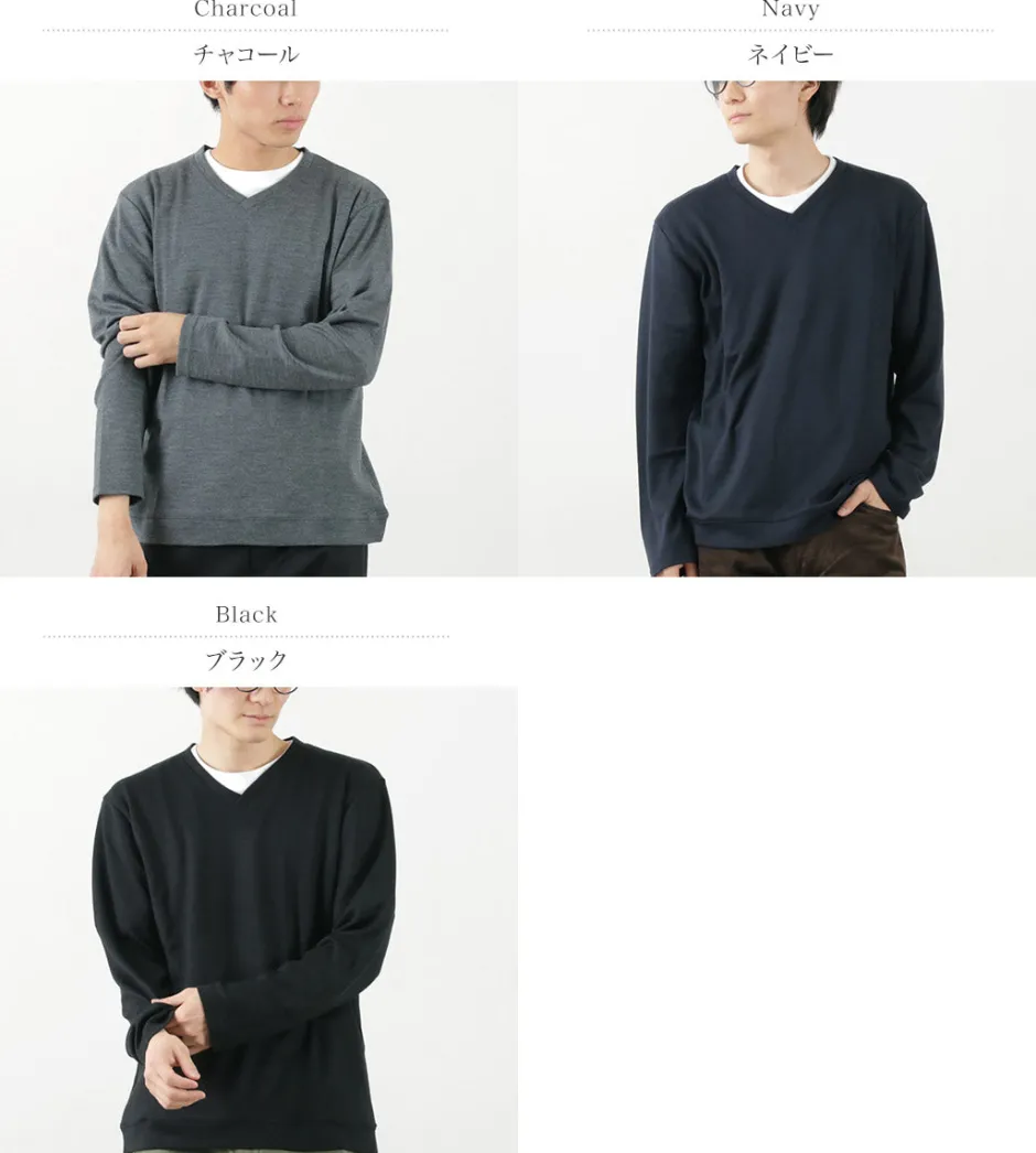 Knits^RE MADE IN TOKYO JAPAN / Dress Wool Knit V-Neck