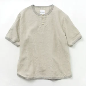 T-Shirts^RE MADE IN TOKYO JAPAN / French Linen Henley Neck T-Shirt