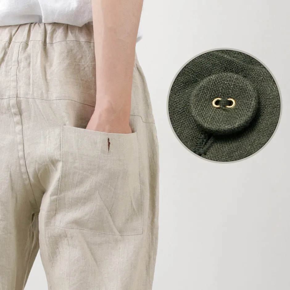 Trousers^RE MADE IN TOKYO JAPAN / French Linen Tucked Pants