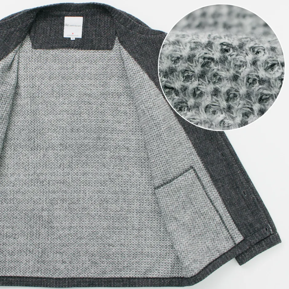 Cardigans^RE MADE IN TOKYO JAPAN / Glen Check Fleece Cardigan