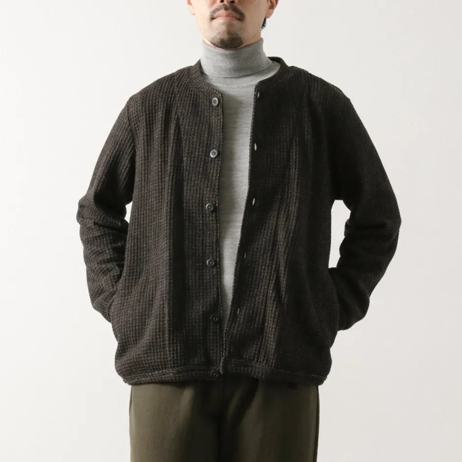 Cardigans^RE MADE IN TOKYO JAPAN / Glen Check Fleece Cardigan