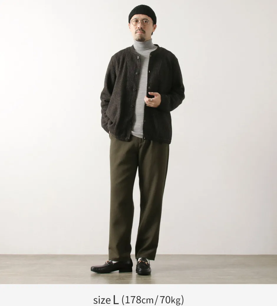 Cardigans^RE MADE IN TOKYO JAPAN / Glen Check Fleece Cardigan