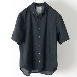 Shirts^RE MADE IN TOKYO JAPAN / Linen Canvas Button Down Shirt / Short Sleeve