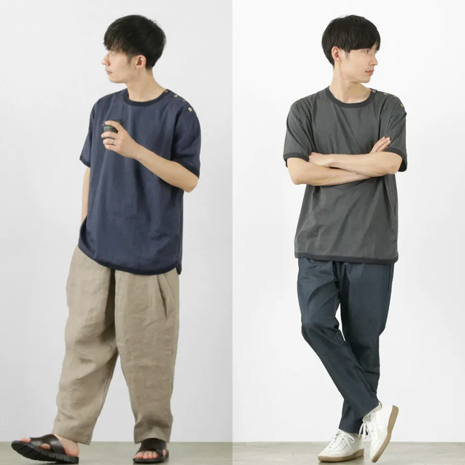 T-Shirts^RE MADE IN TOKYO JAPAN / Linen Coolmax Button Basque