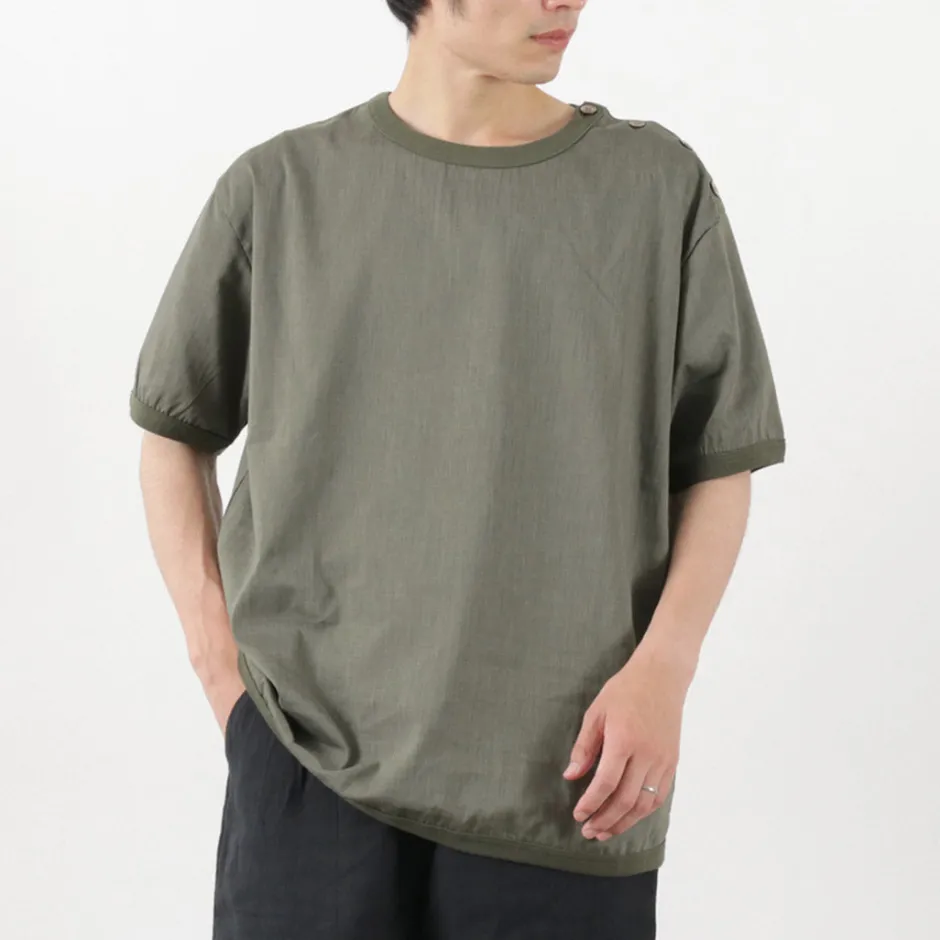 T-Shirts^RE MADE IN TOKYO JAPAN / Linen Coolmax Button Basque