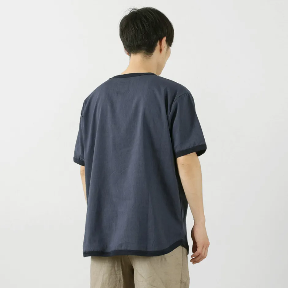 T-Shirts^RE MADE IN TOKYO JAPAN / Linen Coolmax Button Basque