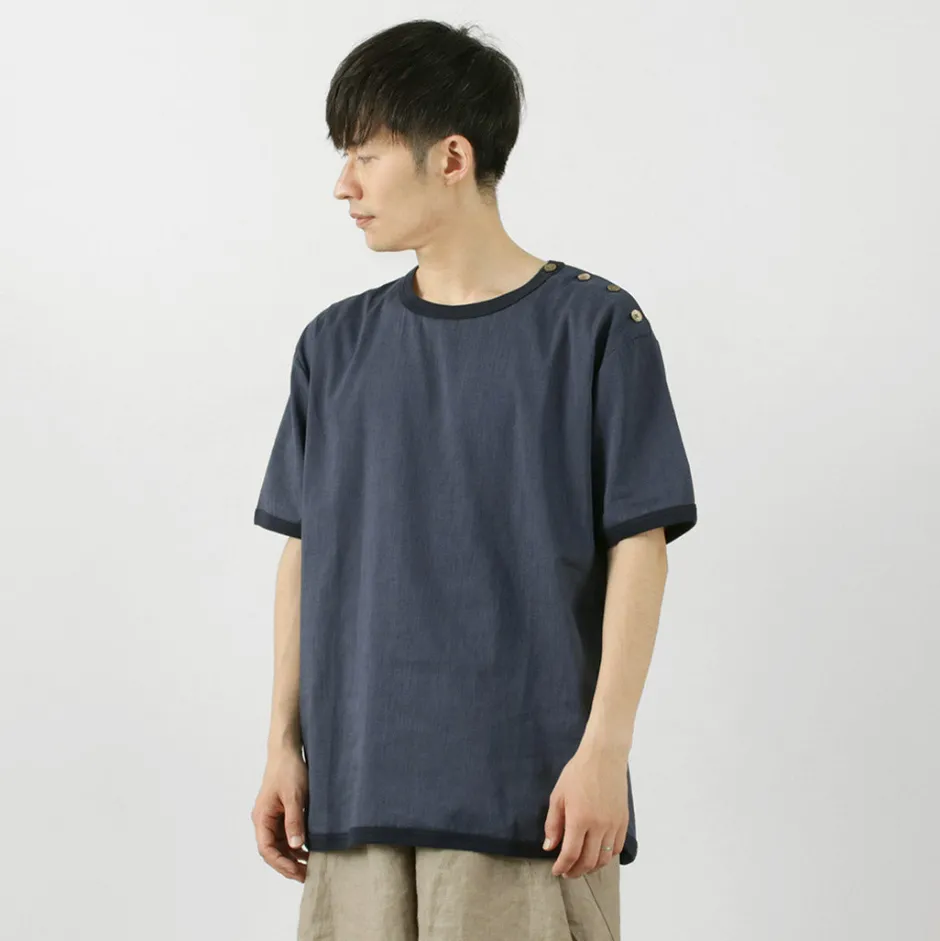 T-Shirts^RE MADE IN TOKYO JAPAN / Linen Coolmax Button Basque
