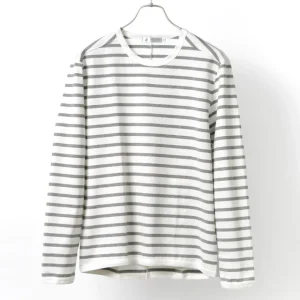 T-Shirts^RE MADE IN TOKYO JAPAN / Perfect Inner Giza Cotton Striped Crew Neck L/S T-Shirt