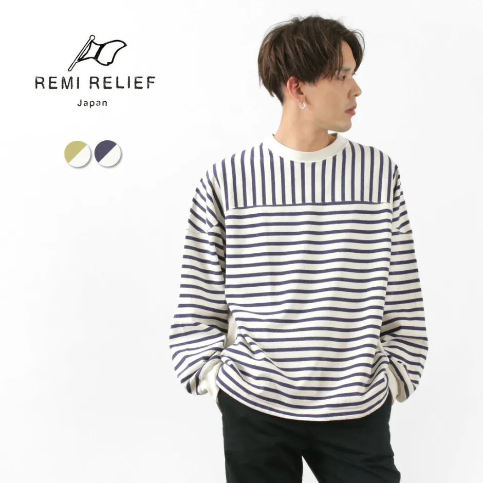 T-Shirts^REMI RELIEF / 16/2 stripe FOOTBALL LONG T
