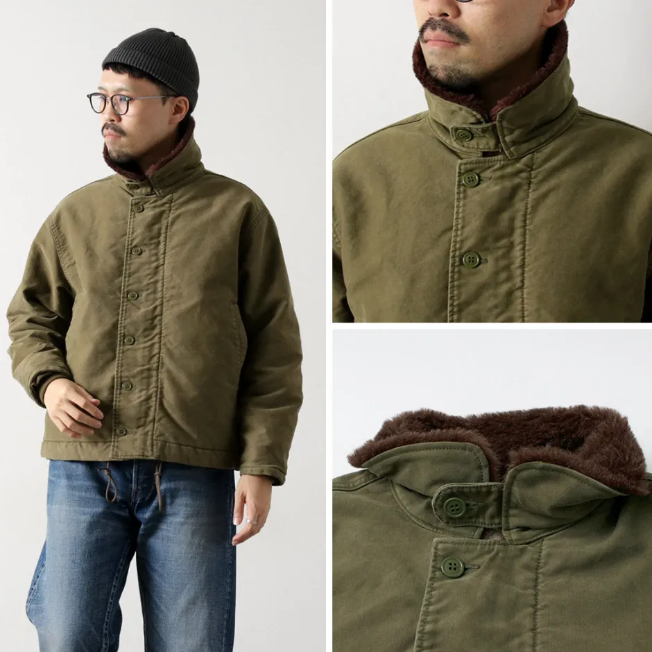 Jackets^REMI RELIEF / Deck Jacket (Wool Boa) khaki