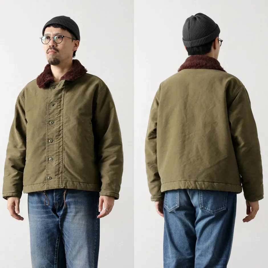 Jackets^REMI RELIEF / Deck Jacket (Wool Boa) khaki