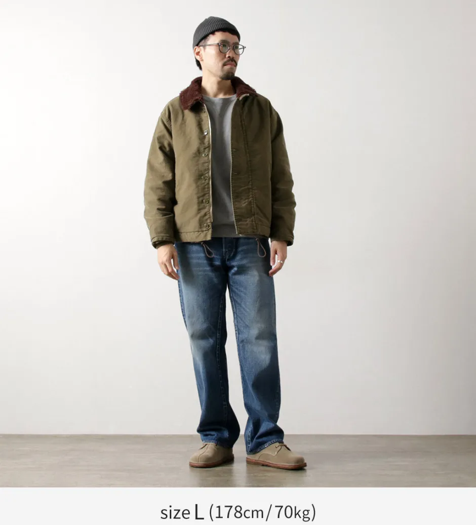 Jackets^REMI RELIEF / Deck Jacket (Wool Boa) khaki