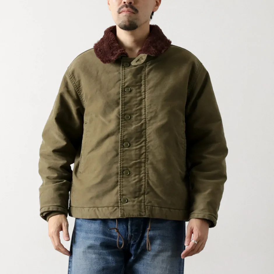 Jackets^REMI RELIEF / Deck Jacket (Wool Boa) khaki