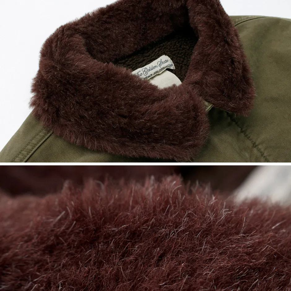 Jackets^REMI RELIEF / Deck Jacket (Wool Boa) khaki