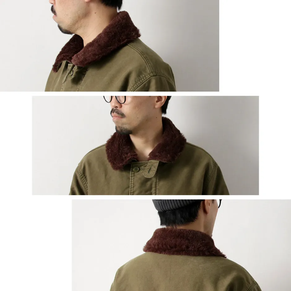 Jackets^REMI RELIEF / Deck Jacket (Wool Boa) khaki