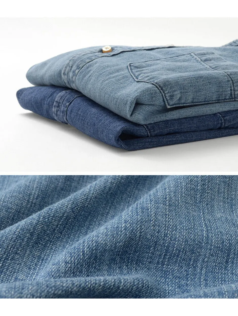 Shirts^REMI RELIEF / Denim Band Collar Shirt