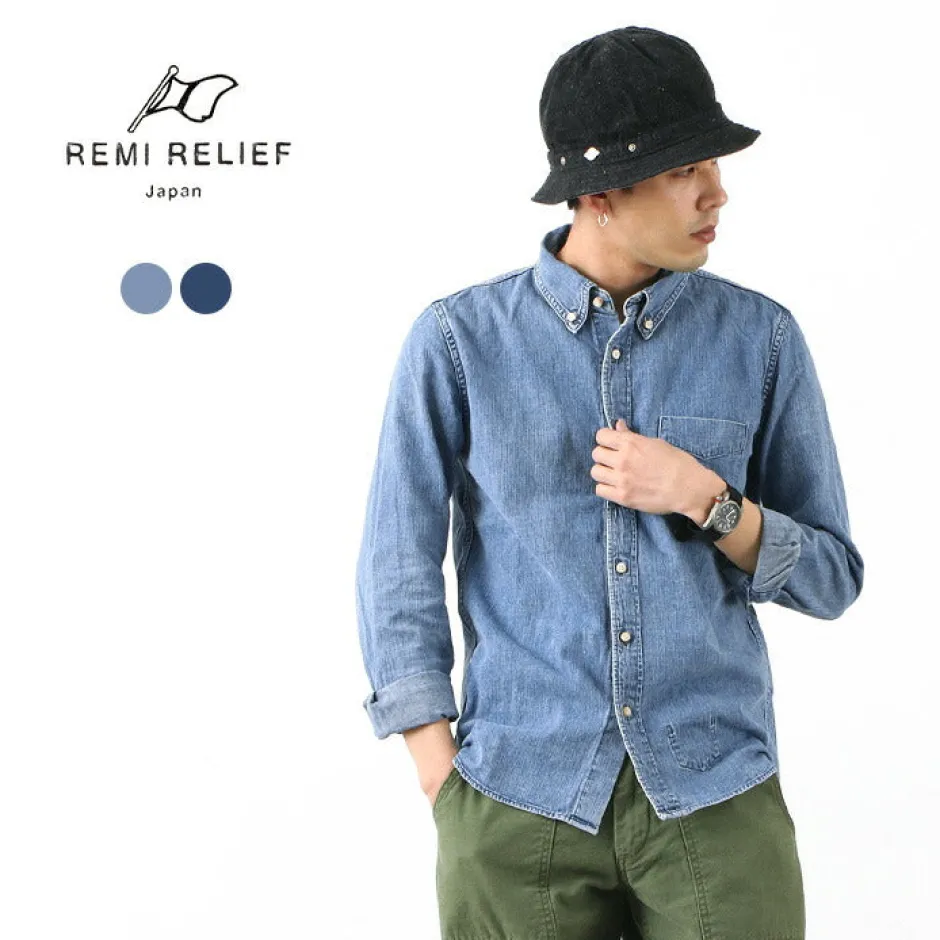 Shirts^REMI RELIEF / Denim Button Down Shirt