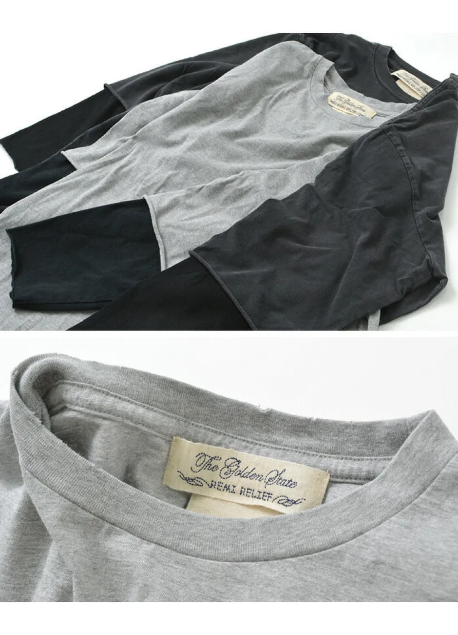 T-Shirts^REMI RELIEF / Jersey Grunge 7/10 Sleeve T-Shirt