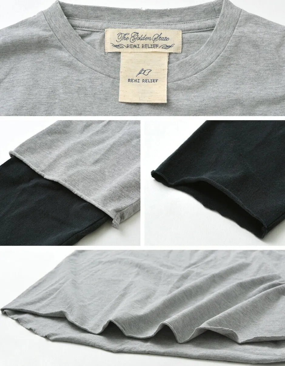 T-Shirts^REMI RELIEF / Jersey Grunge 7/10 Sleeve T-Shirt