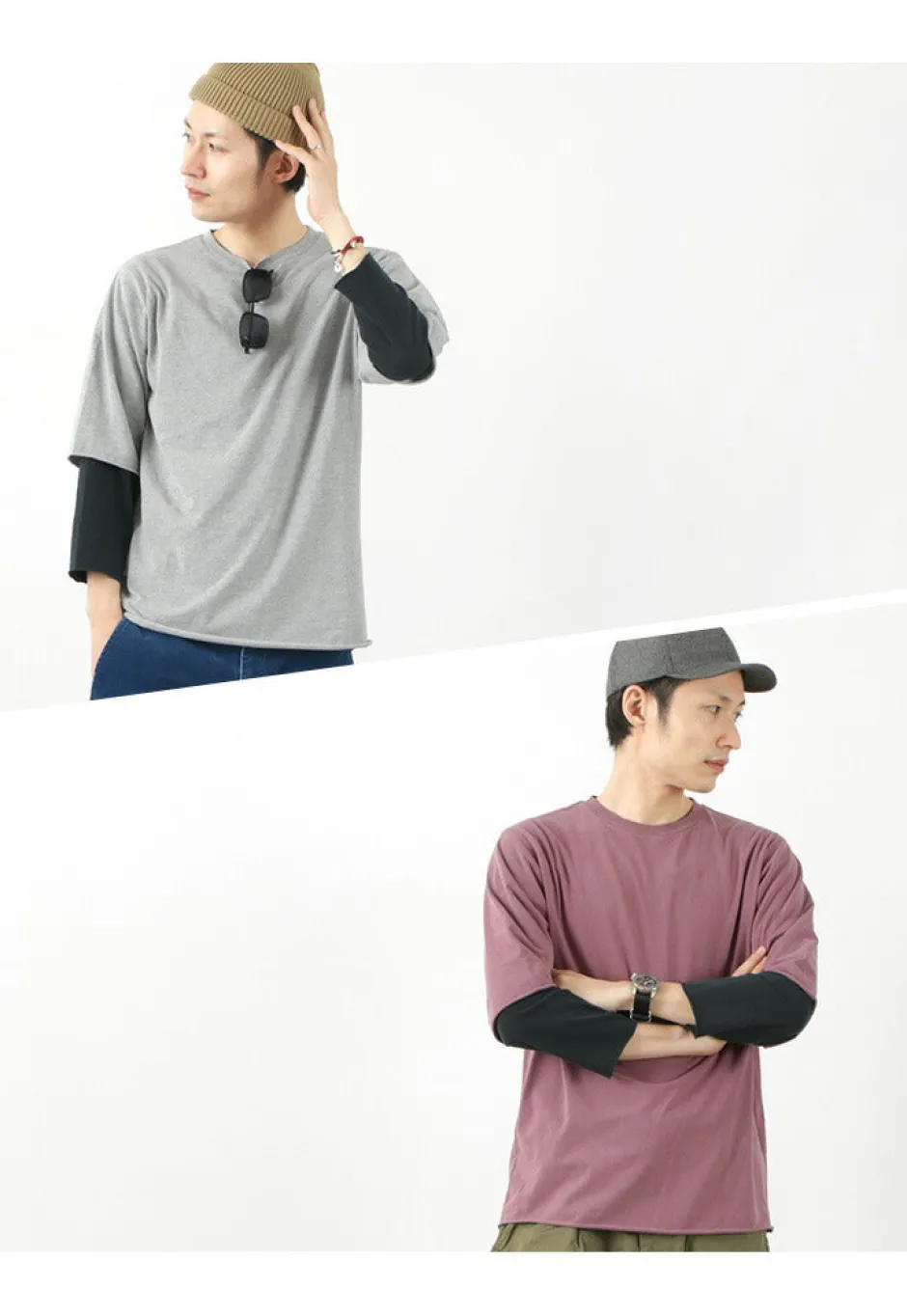 T-Shirts^REMI RELIEF / Jersey Grunge 7/10 Sleeve T-Shirt