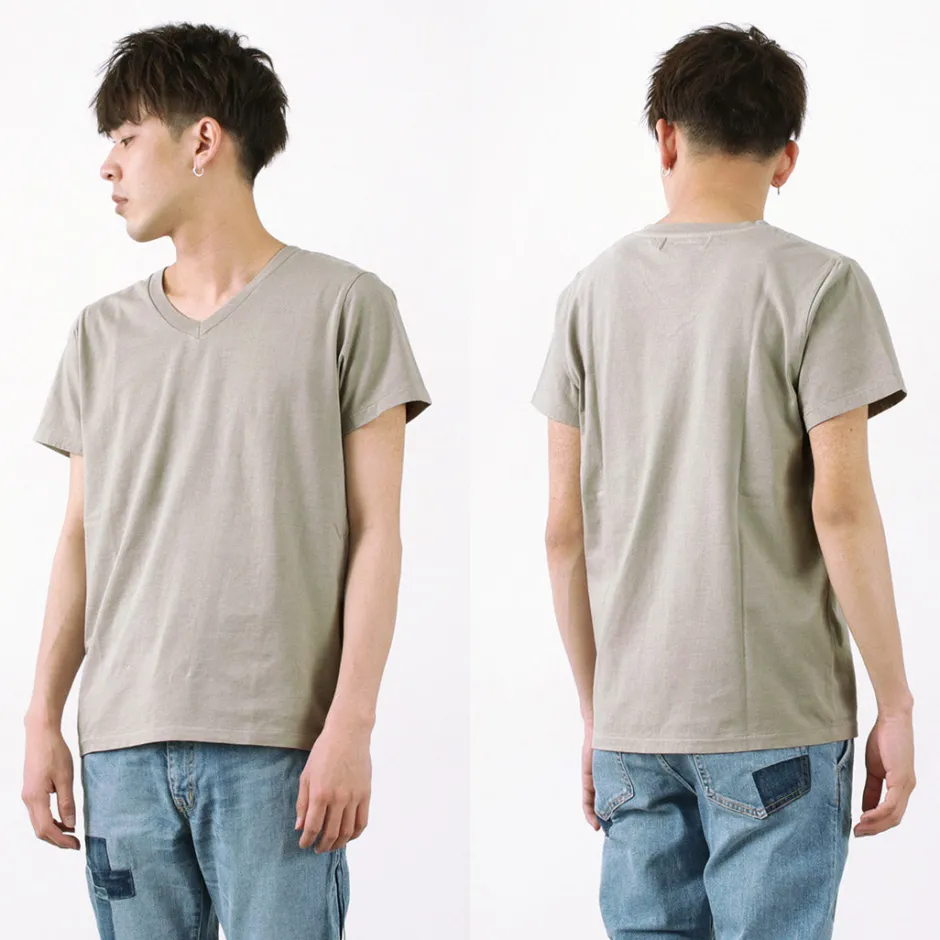T-Shirts^REMI RELIEF / LW processed V-neck T-shirt