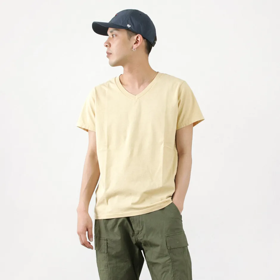 T-Shirts^REMI RELIEF / LW processed V-neck T-shirt