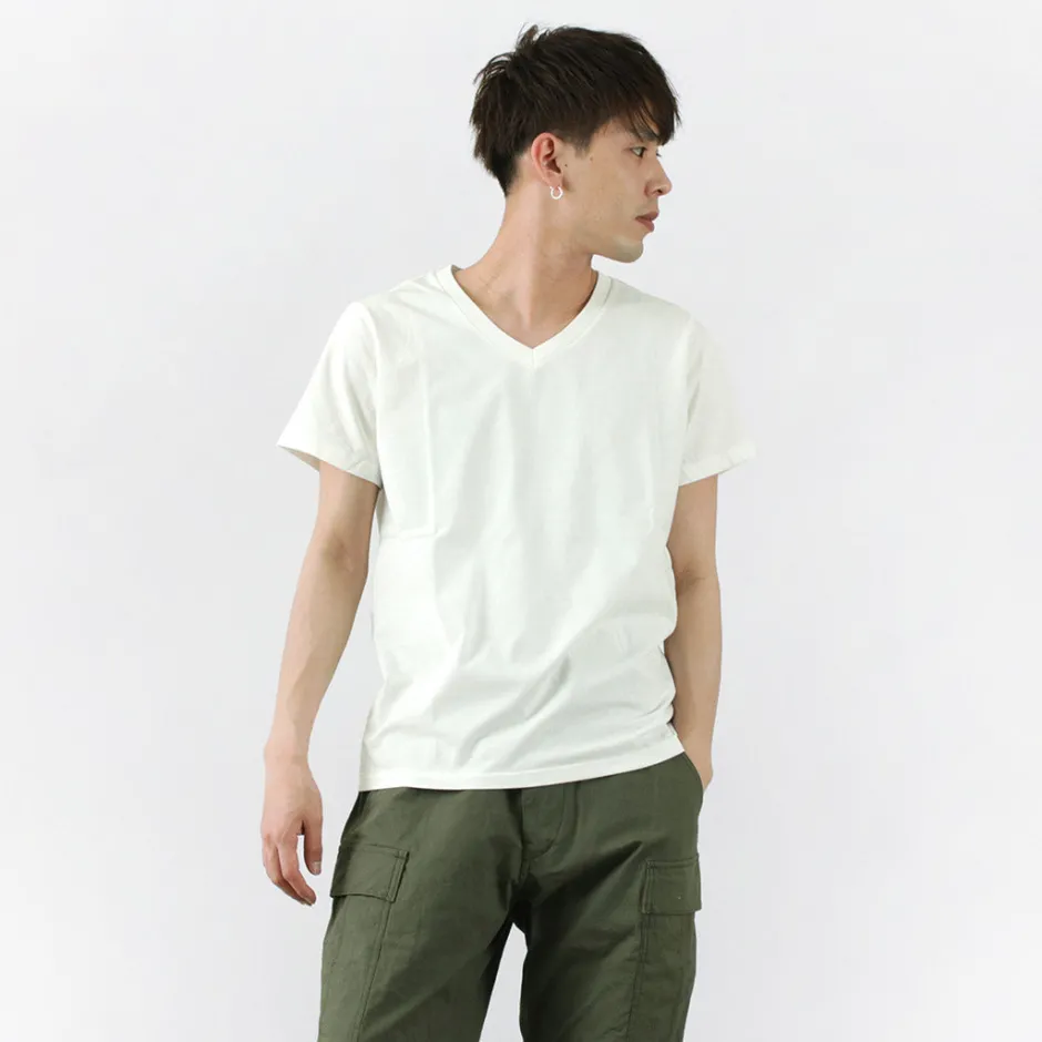 T-Shirts^REMI RELIEF / LW processed V-neck T-shirt