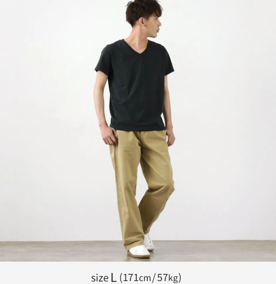 T-Shirts^REMI RELIEF / LW processed V-neck T-shirt