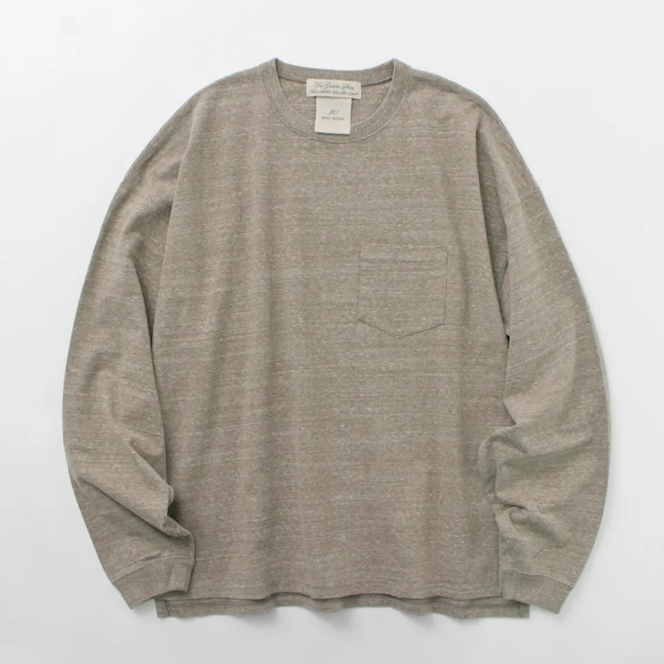 T-Shirts^REMI RELIEF / Melange jersey long sleeve pocket T-shirt