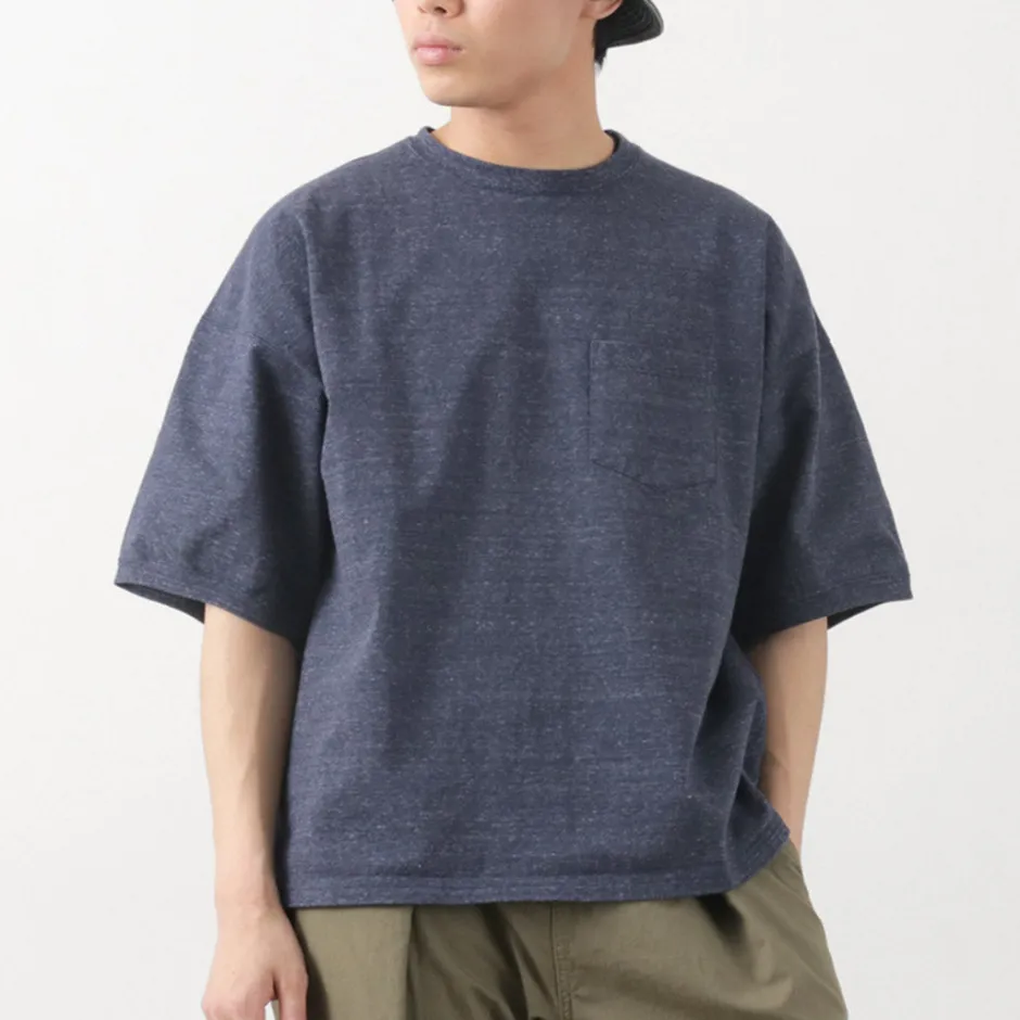 T-Shirts^REMI RELIEF / Melange jersey short sleeve pocket T-shirt