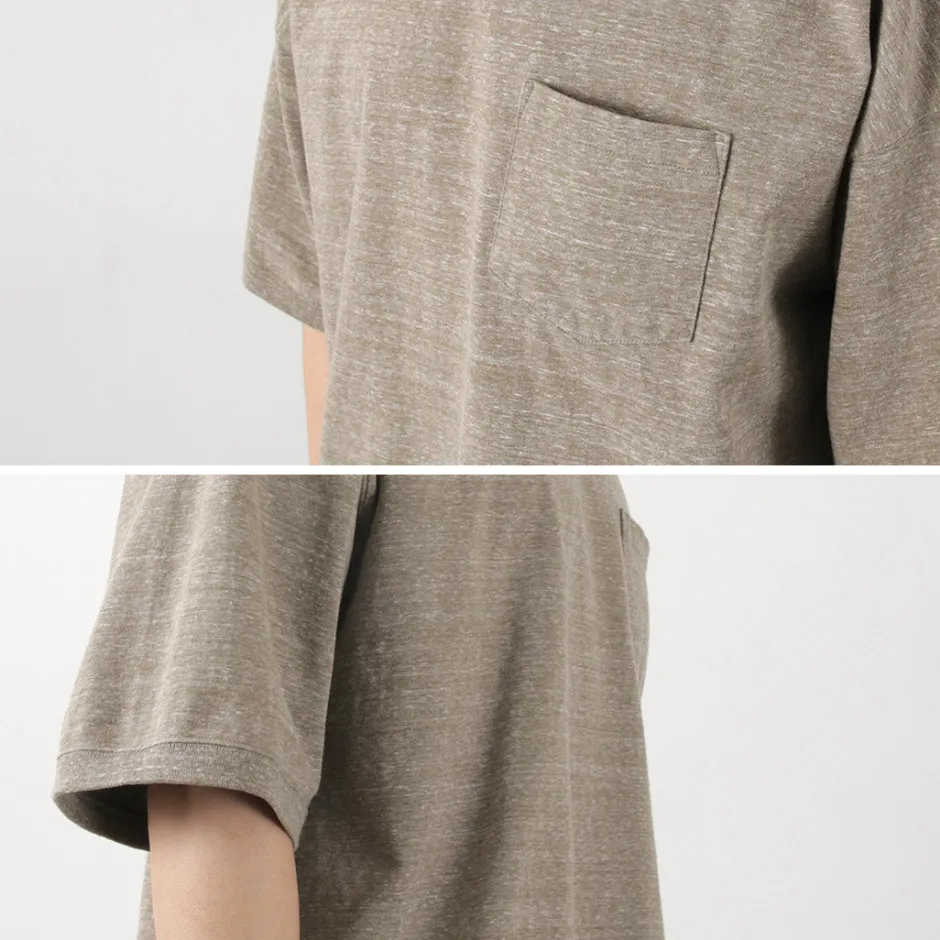 T-Shirts^REMI RELIEF / Melange jersey short sleeve pocket T-shirt