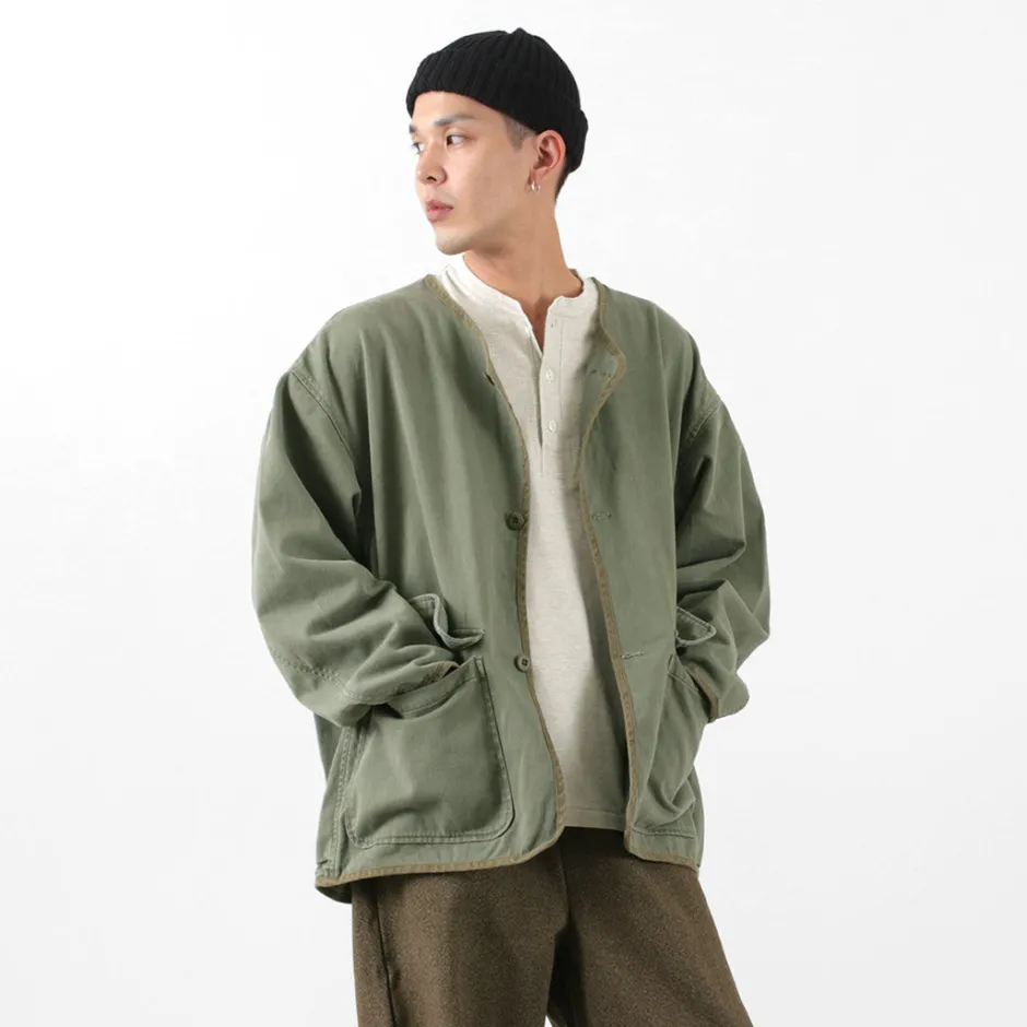 Jackets^REMI RELIEF / Military satin Jacket