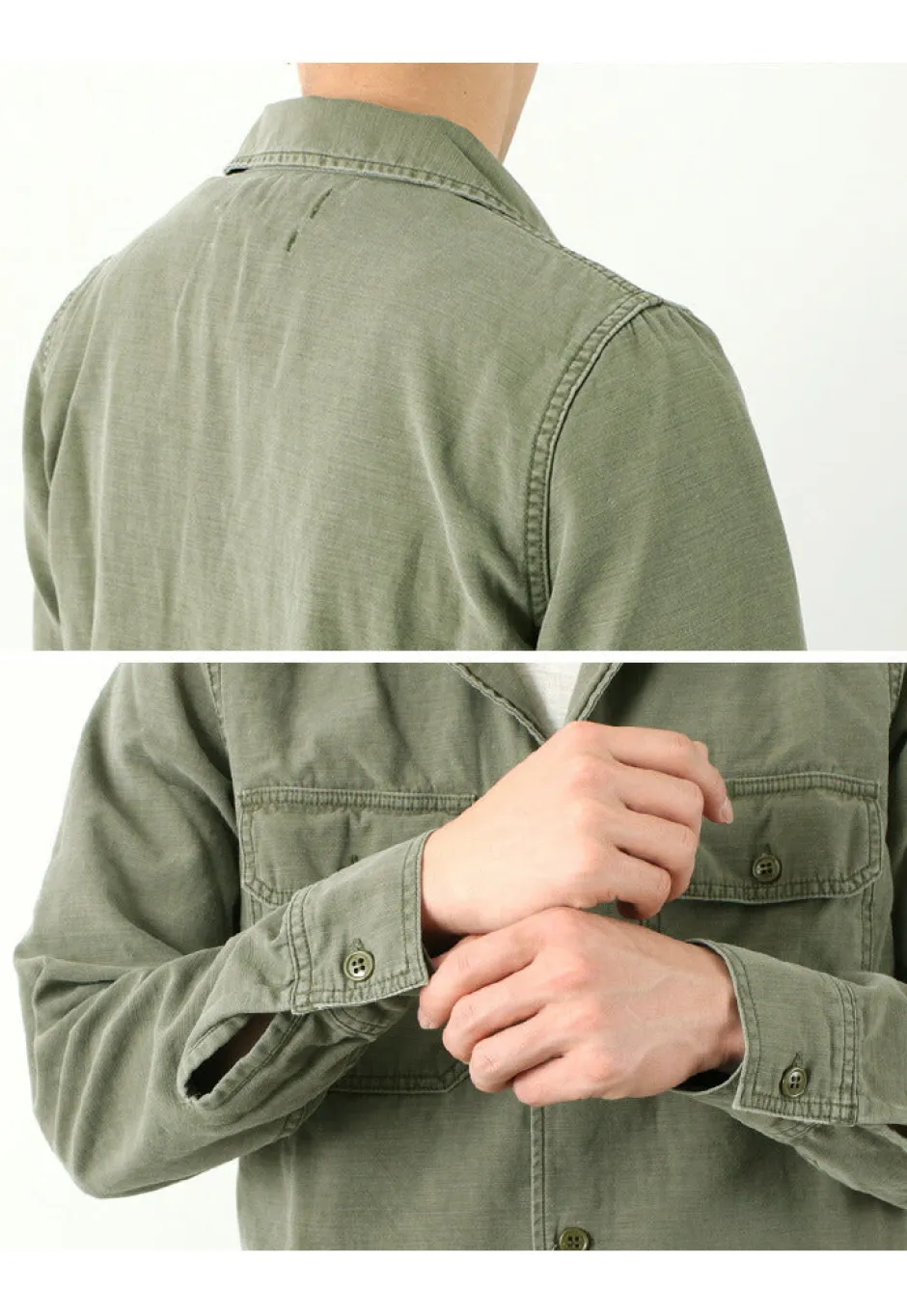 Jackets^REMI RELIEF / Military Shirt (Flower Studded)