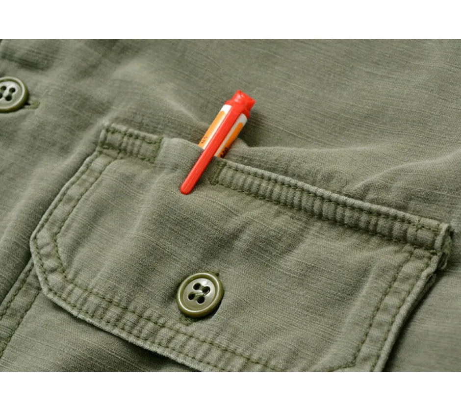 Jackets^REMI RELIEF / Military Shirt (Flower Studded)
