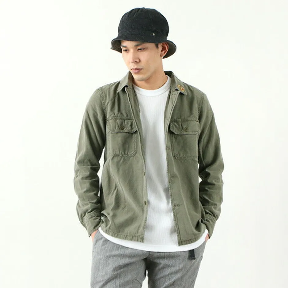 Jackets^REMI RELIEF / Military Shirt (Flower Studded)