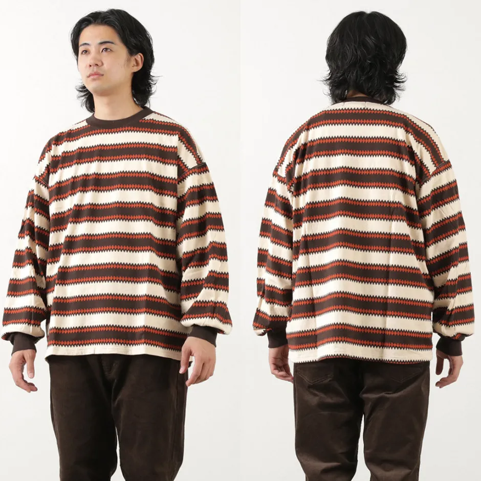 T-Shirts^REMI RELIEF / Native Striped Long Tee
