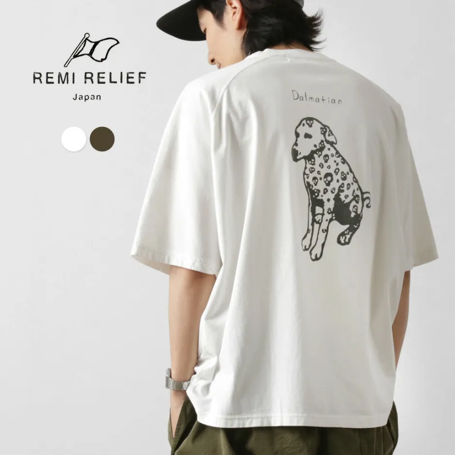 T-Shirts^REMI RELIEF / Non-stress SP processing 25/- jersey T(dog)