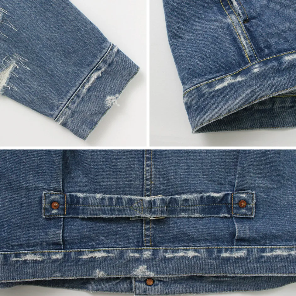 Jackets^REMI RELIEF / 14OZ DENIM 1st JKT (repaired) blue