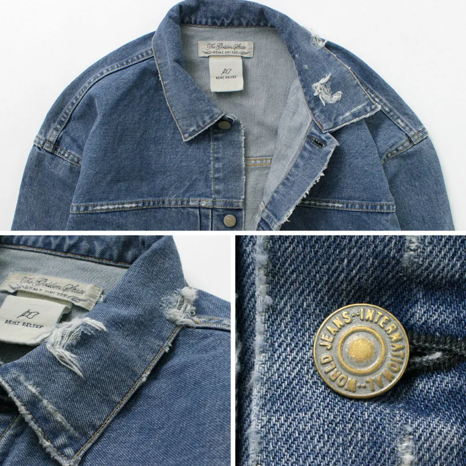 Jackets^REMI RELIEF / 14OZ DENIM 1st JKT (repaired) blue