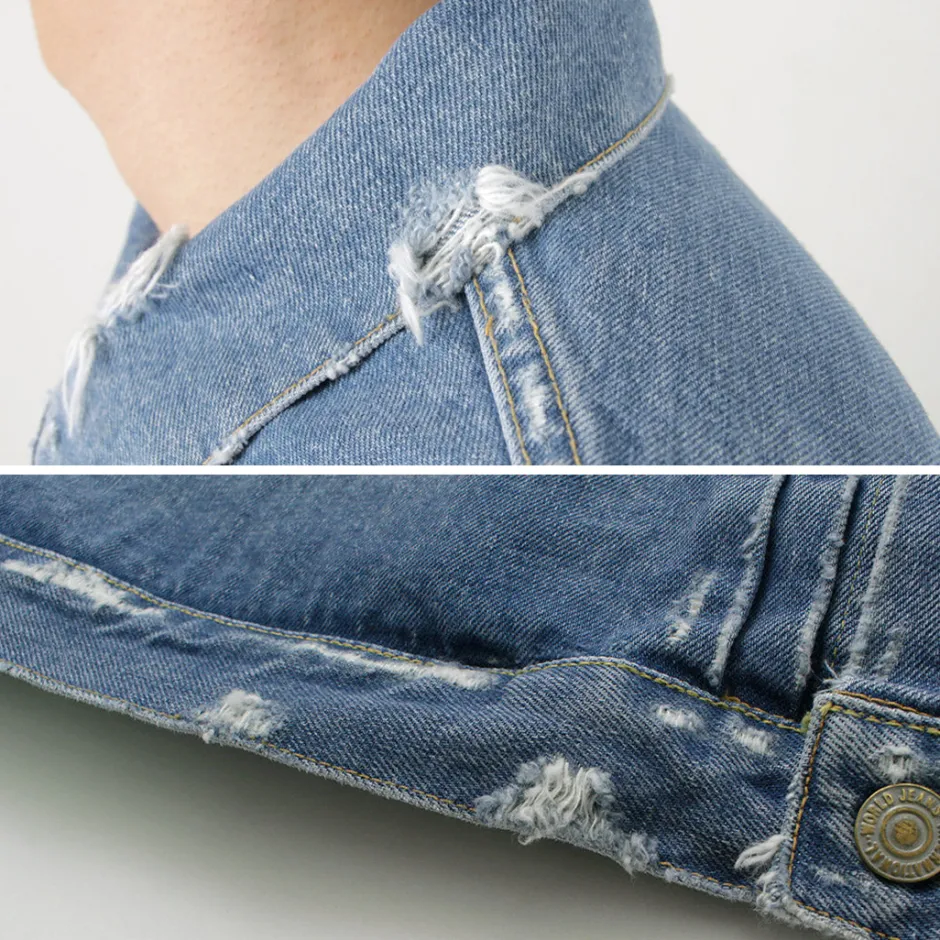 Jackets^REMI RELIEF / 14OZ DENIM 1st JKT (repaired) blue