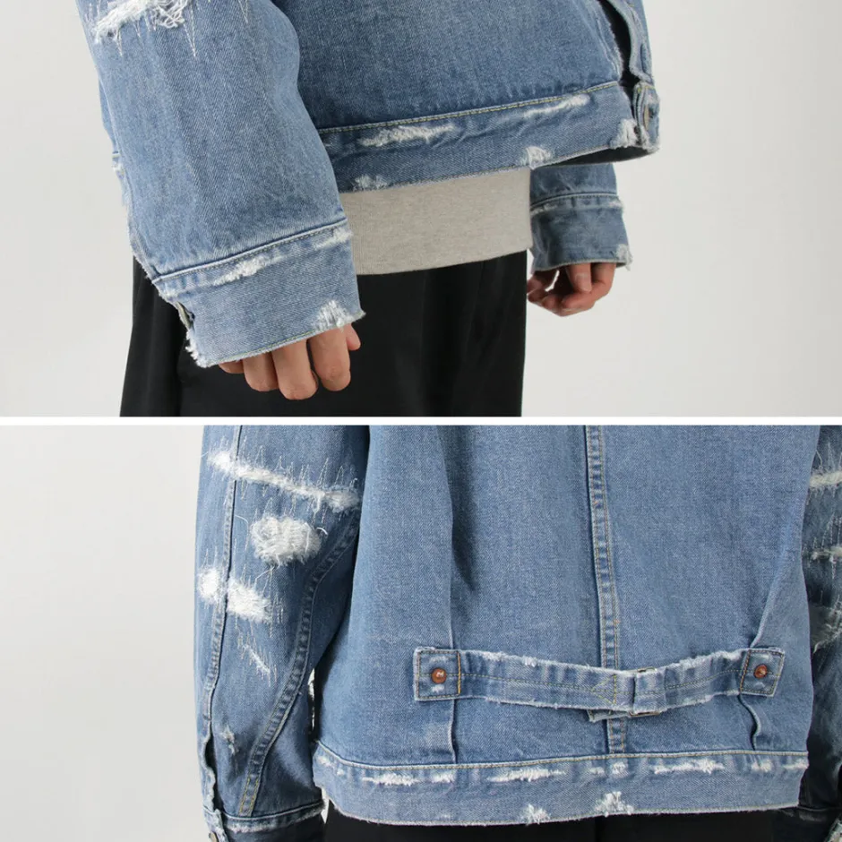 Jackets^REMI RELIEF / 14OZ DENIM 1st JKT (repaired) blue