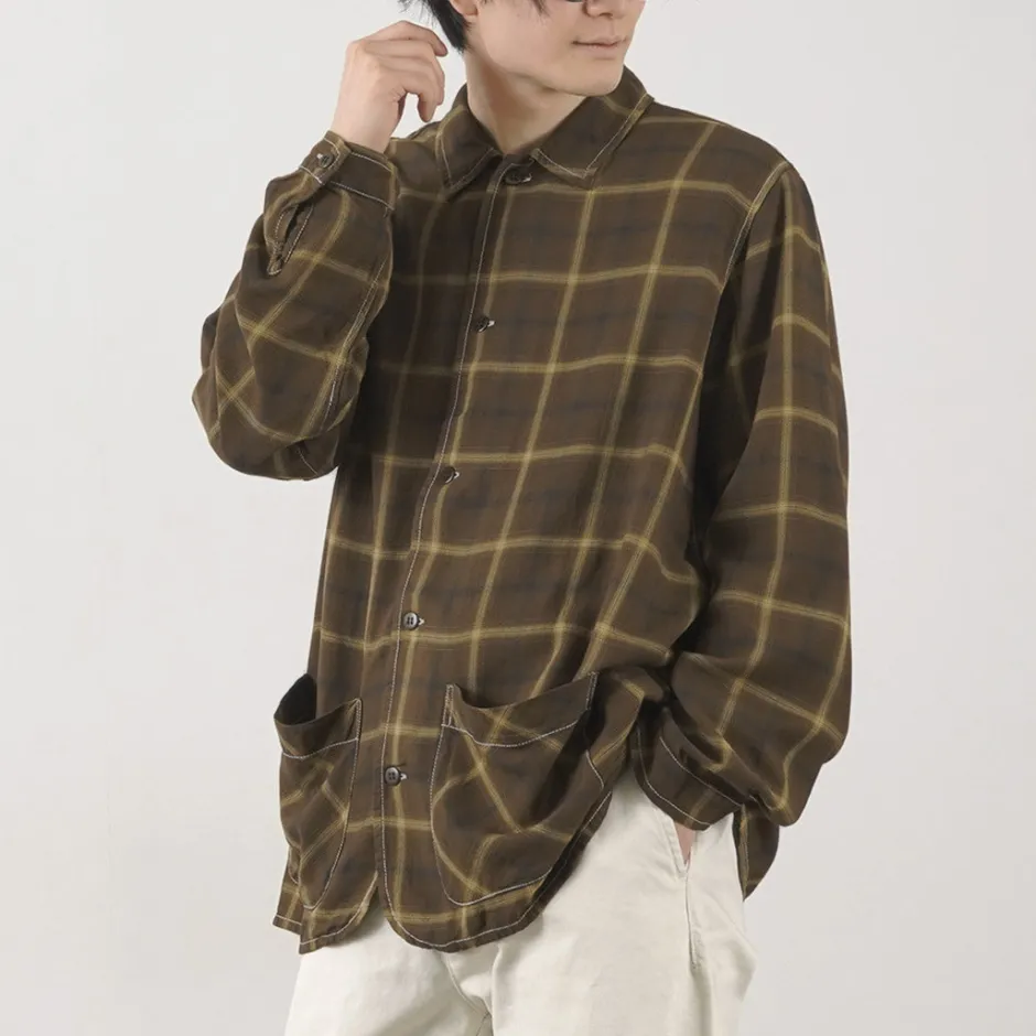 Shirts^REMI RELIEF / Rayon Plaid Shirt