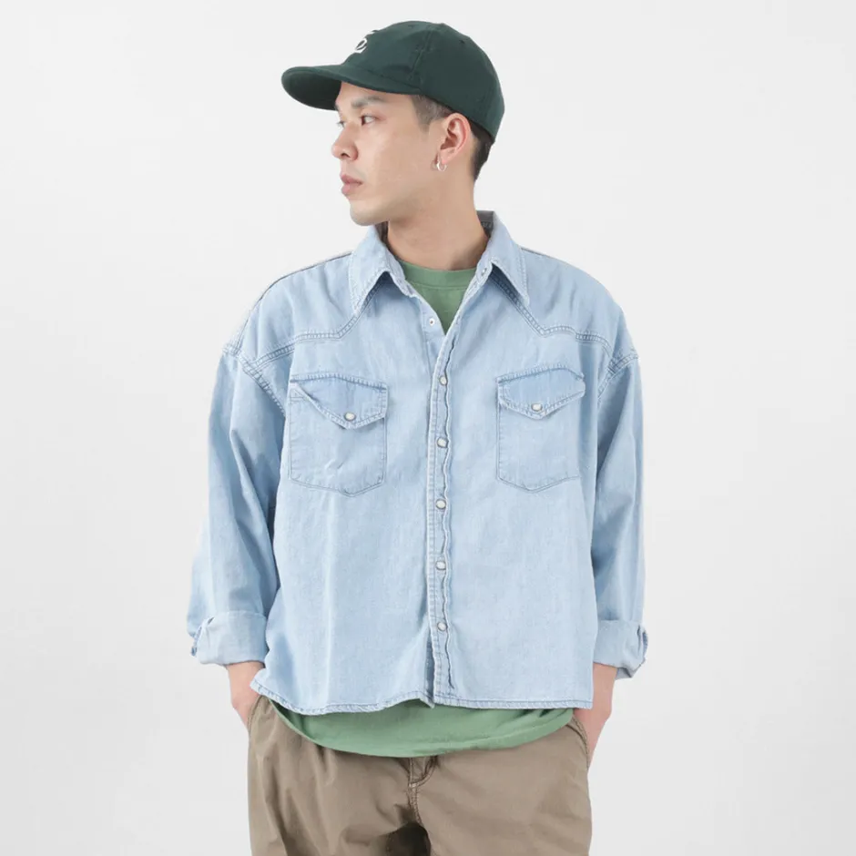Shirts^REMI RELIEF / SHORT DENIM WESTERN SHIRT