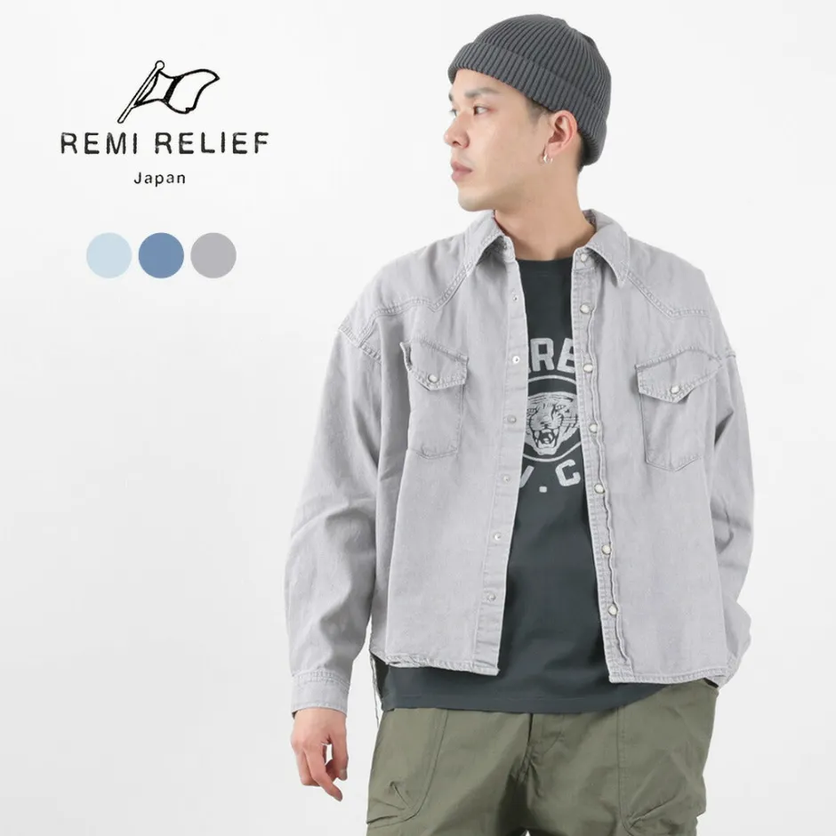 Shirts^REMI RELIEF / SHORT DENIM WESTERN SHIRT