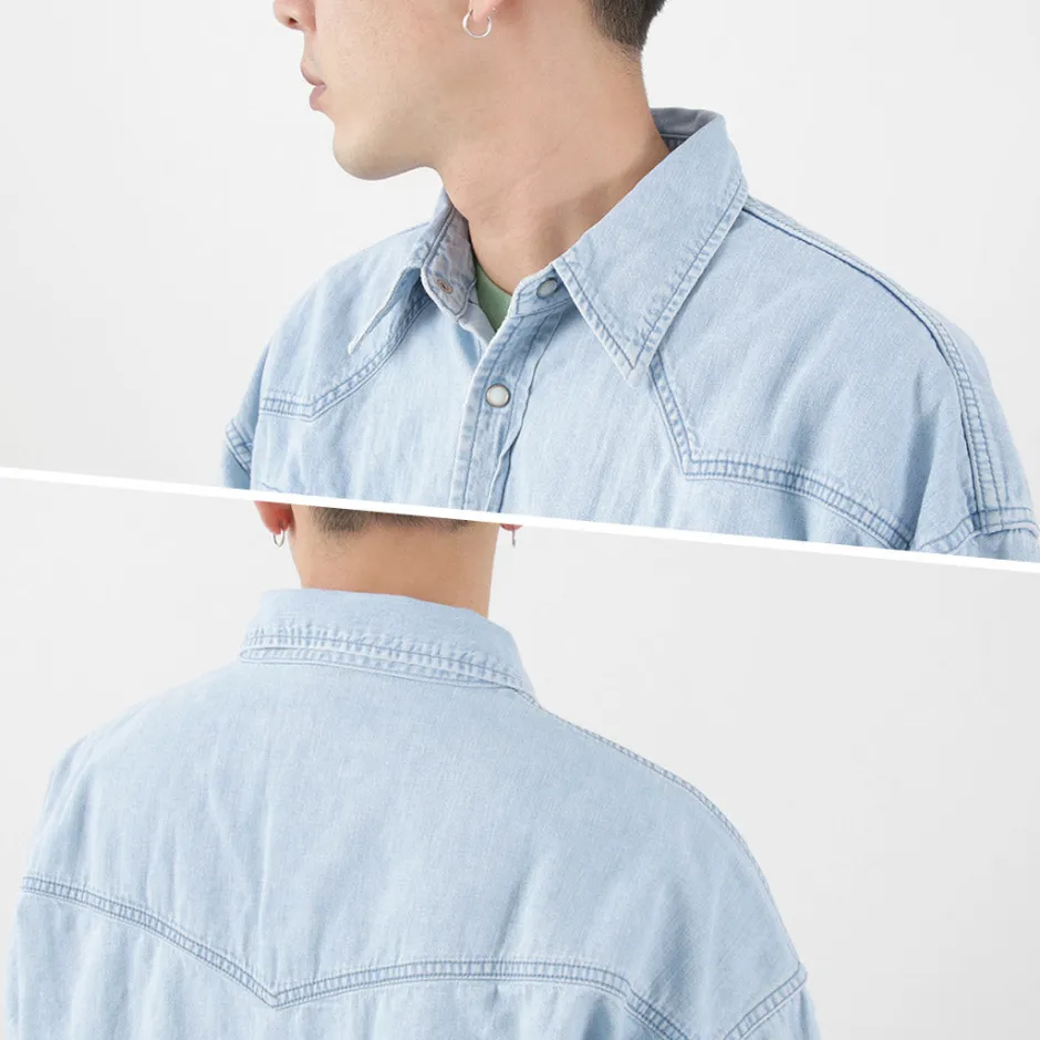 Shirts^REMI RELIEF / SHORT DENIM WESTERN SHIRT