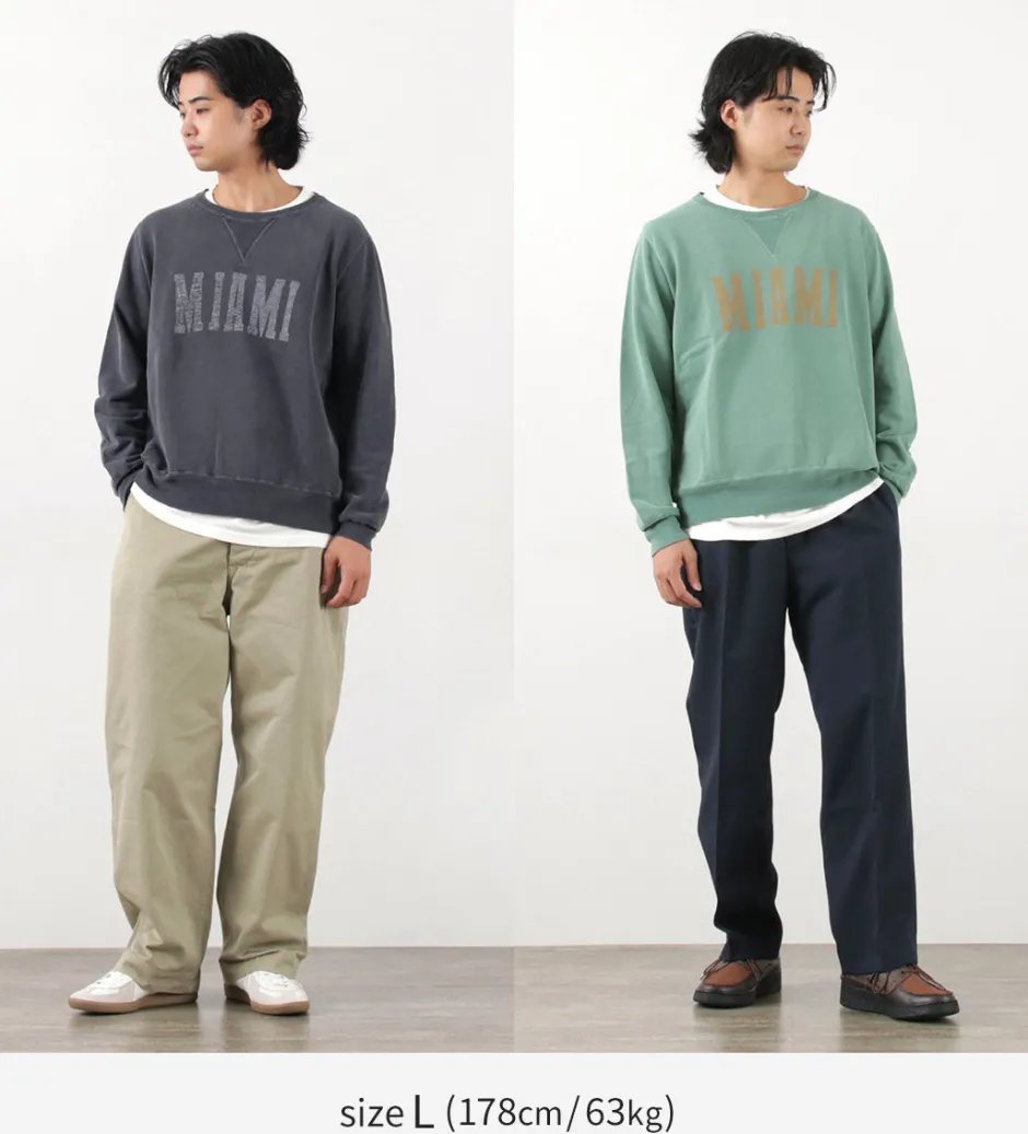 Sweatshirts^REMI RELIEF / SP processed lined crew (MIAMI)